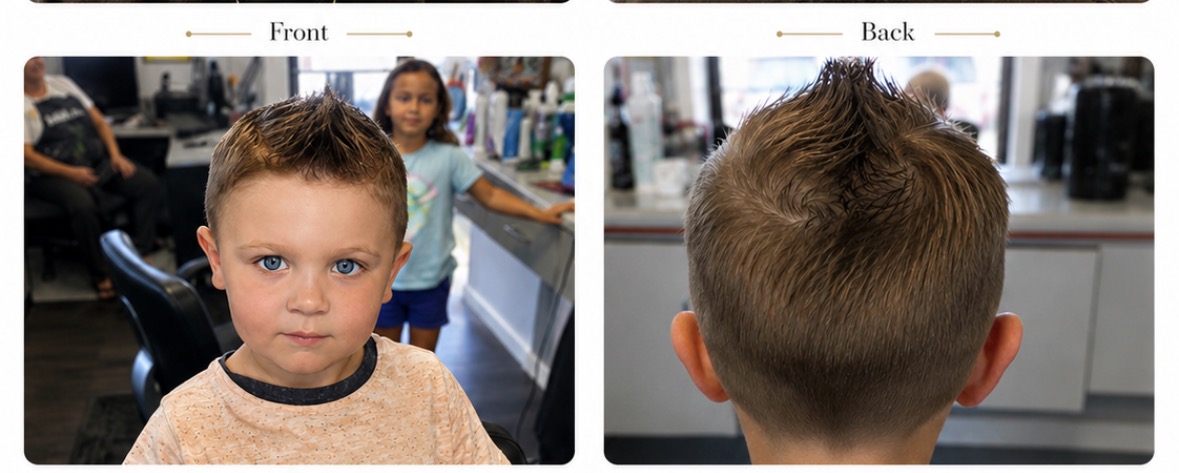 Hair & More kids haircut result